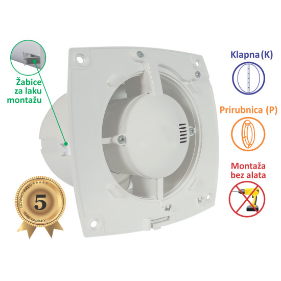 VENTILATOR KUPATILSKI MTG A100MX-PK