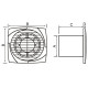 VENTILATOR KUPATILSKI MTG A100-H ANTRACIT