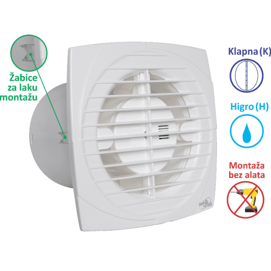 VENTILATOR KUPATILSKI MTG A100-H