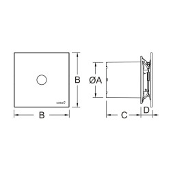 VENTILATOR KUPATILSKI CATA E-100 SENZOR 00900300