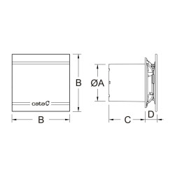 VENTILATOR KUPATILSKI CATA E-100 GLT 00900001