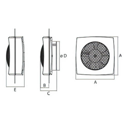 VENTILATOR CATA HELICOIDAL LHV 160 00660000