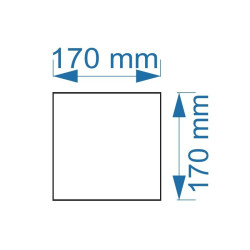 MASKA ZA VENTILATOR MTG A100M BRUŠENI ALUMINIJUM SREBRNA