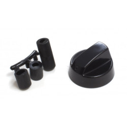 DUGME ZA PROFESIONALNI ŠPORET CRNO SA REDUKCIJOM UNIVERZALNO