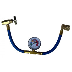 Crevo sa manometrom i ventilom za punjenje auto klime R134