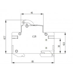 Automatski osigurač B 1p 10A Eti