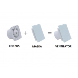 Maska aspiratora STAKLO- bela