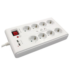 Prenaponska prenosna utičnica 8 mesta Commel 380-107