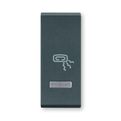 MODE Taster1M oznakom grejalice i indikacijom antracit (65424.A)