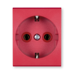 MODE utičnica dvopolna 16A 2M crvena (651.4)