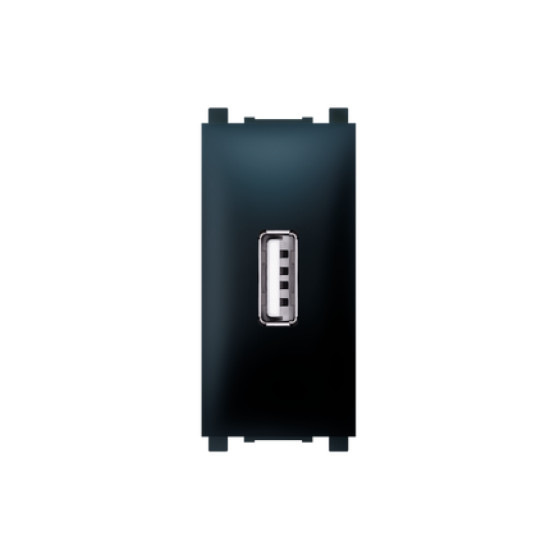 Priključnica USB punjač 2.1A 1M crni
