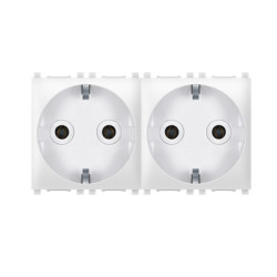 Sklop 2 priključnice dvopolne nerastavne EXP 2x2M - premoštena