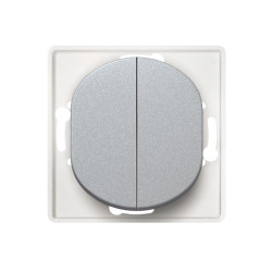 E606.S Sklopka serijska bez maske silver