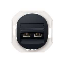 E614.E1 Priključnica komunikacijska bez maske EON 2xRJ45 Cat 5e UTP