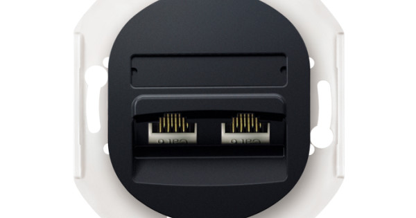 E614.E1 Priključnica komunikacijska bez maske EON 2xRJ45 Cat 5e UTP