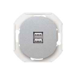 E6161.S USB punjač bez maske E silver