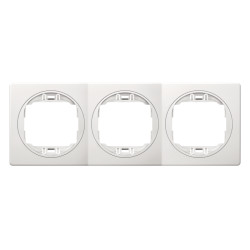 E6703.00 Maska trostruka EON - bela sa belim nosačem