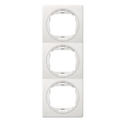 E6713.00 Maska trostruka EON - bela sa belim nosačem