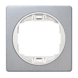 E6801.S0 Maska jednostruka EON silver sa belim nosačem