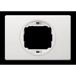 E6803.00 Maska jednostruka EON bela sa belim nosačem