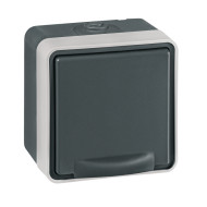 PROTECTA priključnica dvopolna IP55 tamno siva