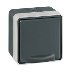 PROTECTA priključnica dvopolna IP55 tamno siva