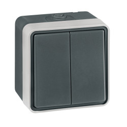 PROTECTA sklopka serijska 10AX 250V IP55 tamno siva