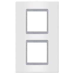  Maska 2X2M vertikalna bela sa silver nosačem (70142.0S)