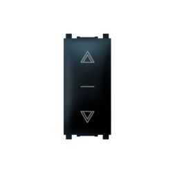 Sklopka za roletne 10A crna soft (72108.E1)