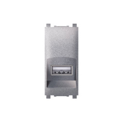 Priključnica EXP USB A silver (74284.S) Priključnica EXP USB A silver (74284.S)