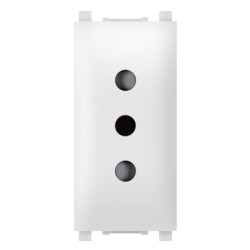 EXP EURO utičnica dvopolna 1M 10A bela