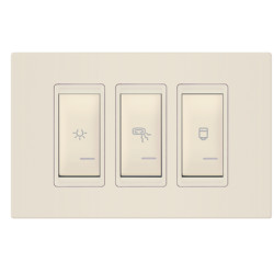 EXP indikator kupatila 3x16A 250V horizontalni univerzalni krem