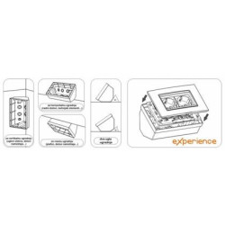 EXP Kutija nadgradna ugaona 4M bela