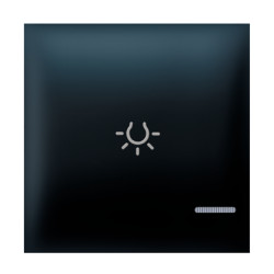 EXP Taster 2M sa oznakom svetla i indikacijom crni soft