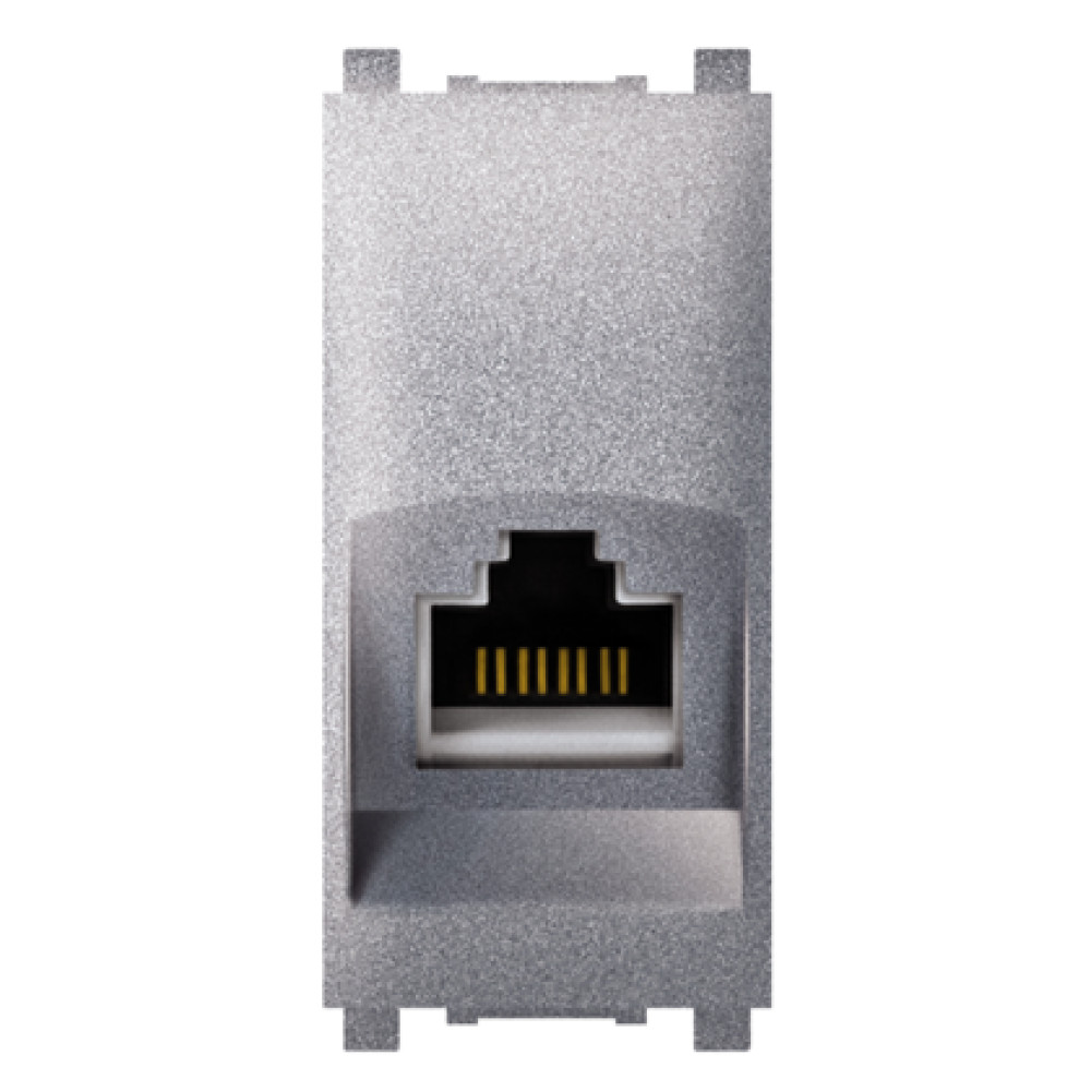 EXP utičnica komunik. RJ45 Cat UTP 1M sivi