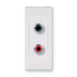 MODE Prik.audio RCA dvostruka 1M bela (6627.0)