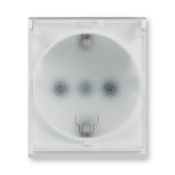 MODE priključnica dvopolna sa poklopcem16A 250V 2M bela (pakovanje 5 komada)