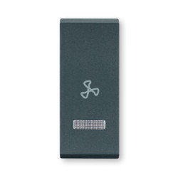 MODE Taster 1M oznakom ventilatora i indikacijom antracit (65425.A)