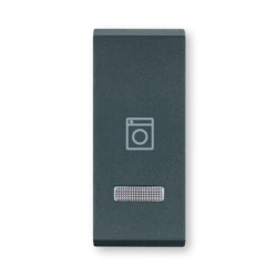 MODE Taster 1M sa oznakom veš mašine i indikacijom antracit (65427.A)