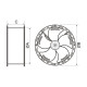 Industrijski ventilator cilindrični fi500/420W YWF-4E-500-S-137/35-T