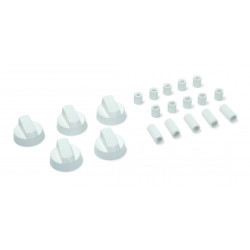 DUGME ZA PROFESIONALNI ŠPORET BELO KOMPLET 5KOM SA REDUKCIJOM UNIVERZALNO