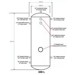 Rezervoar od 300L za toplotne pumpe