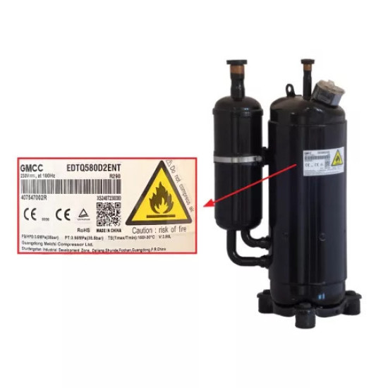 Kompresor EDTQ580D2ENT 16KW-R290 za toplotne pumpe
