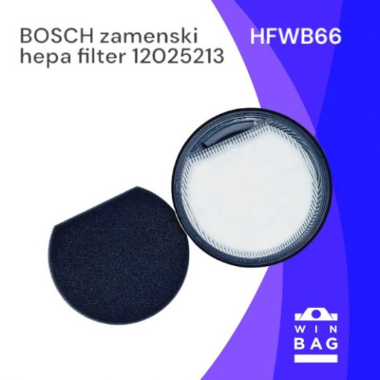 HEPA FILTER ZA BOSCH 12025213/BGC05A220A ART. HFWB66