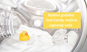 Kodovi grešaka kod Candy mašine za pranje veša