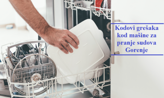 Kodovi grešaka kod mašine za pranje sudova Gorenje