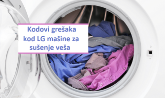 Kodovi grešaka kod LG mašine za sušenje veša